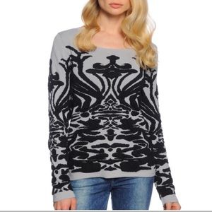 ASOS/ ICHI brand Damask Pullover Sweater
